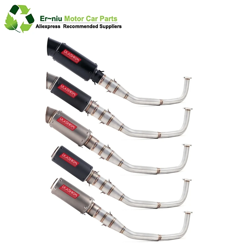 

SH150 SH 125 150I Motorcycle Exhaust Mascape Full System Slip-On Middle Link Pipe Muffler For Honda SH125 SH150i SH125i