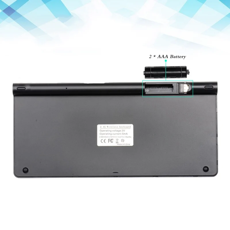 Vtin 2.4G Wireless Keyboard MINI Waterproof Ultra-Thin Mute Keyboard Structure Compact Keyboards and Mouse For Computer TV Box Vtin 2.4G Wireless Keyboard MINI Waterproof Ultra-Thin Mute Keyboard Structure Compact Keyboards and Mouse For Computer TV Box