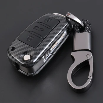 

Carbon Fiber Car-Styling Auto Protection Key Shell Carbon Fiber Cover Case For Audi TT A7 A4 A4L 8S B9 Q5 A6L A5 A8 Q3 Q7 Access