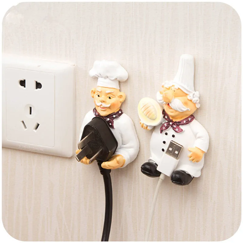 

1pc Cartoon Socket Cable Storage Rack Hook Creative Cute Storage Rack plug Storage Shelf Home Decoration