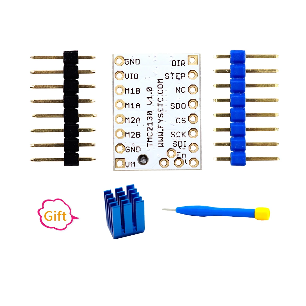 5 шт. TMC2130 Новый V1.0 шаговый двигатель драйвер Stepstick Мощность трубки встроенный текущий драйвер 1.4A пиковый ток 2.5A заменить TMC2100