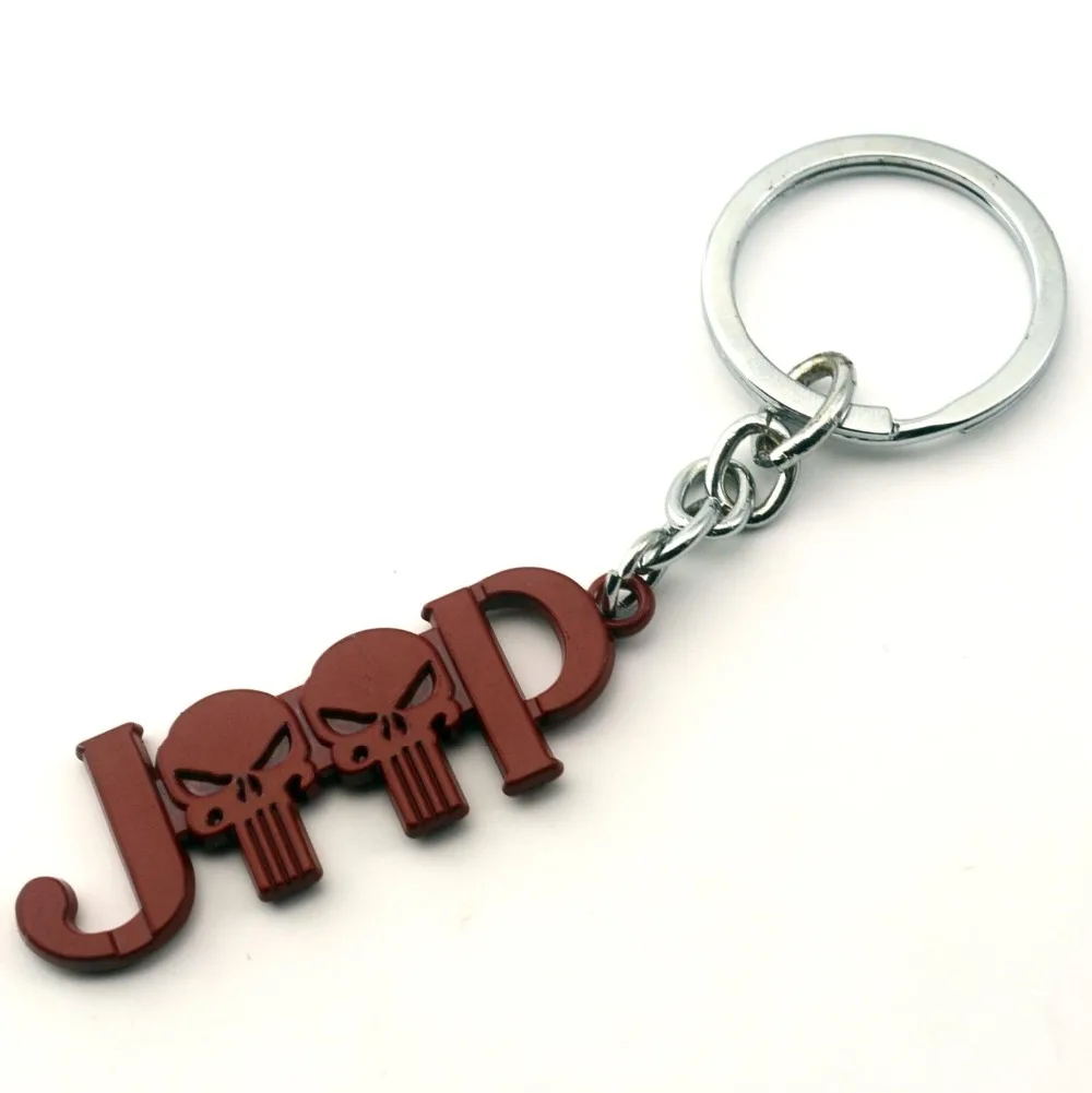  1 pcs Keychain Car Key Ring Auto Pendant Key Ring Holder For Jeep Grill Keychain CJ JK TJ YJ XJ Key