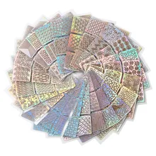 12 folhas New Nail Art Stickers Oco Irregular Grade Estêncil Reutilizáveis Adesivos Manicure Ferramentas Da Arte do Prego Stamping Template 9*7cm(China)
