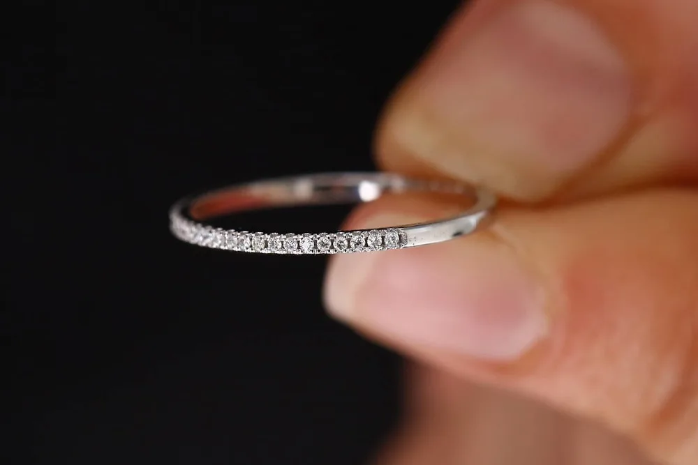 Бохо Мода маленький Кристалл Циркон Камень кольцо женский серебряный золотой цвет свадебные ювелирные изделия обещают обручальные кольца для влюбленных для женщин