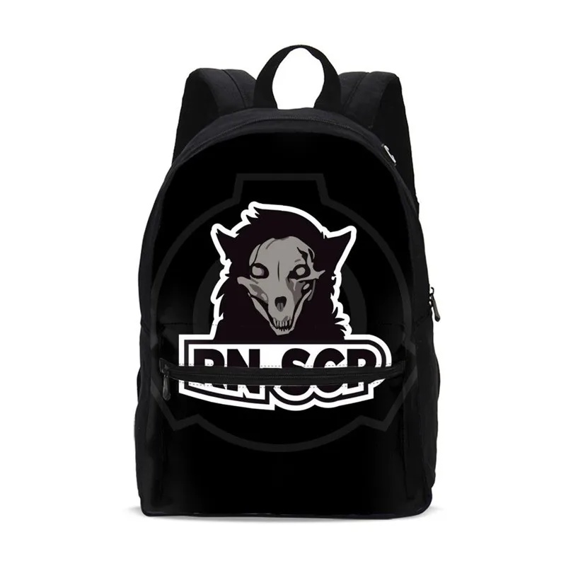

VEEVANV Canvas Backpacks For Men Women Fashion Cool Crazy SCP Letter 3D Printing Bookbag Travel Laptop Backbag Casual Daypacks