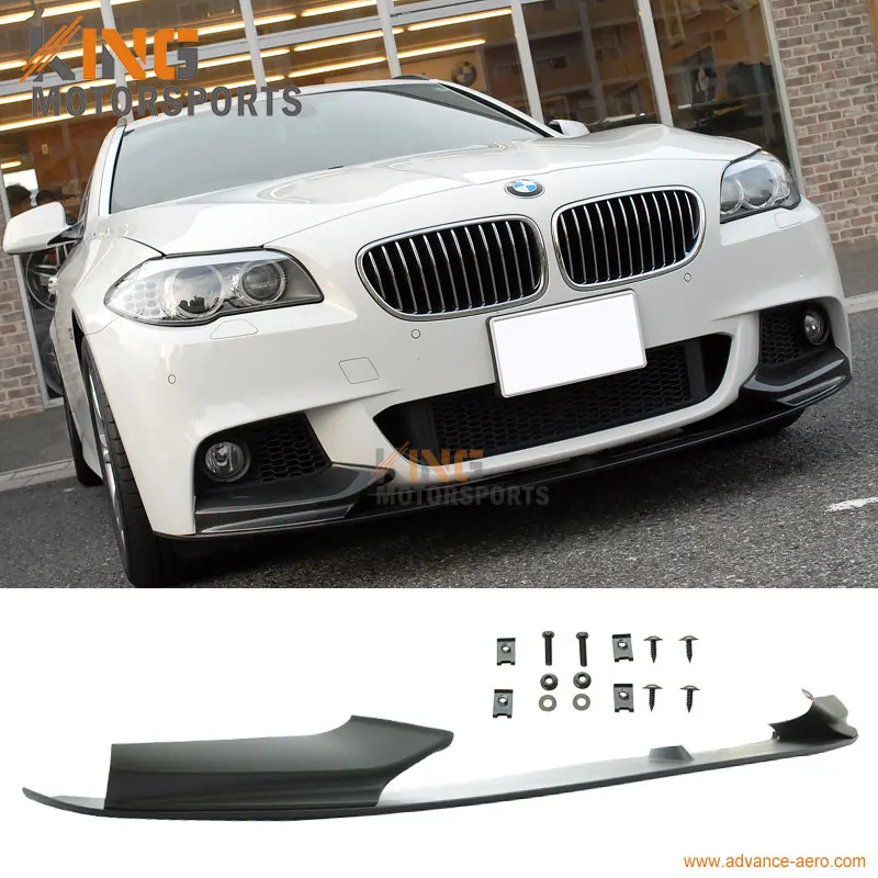 

Fits 11 12 13 14 15 F10 BMW 5 Series Performance Style Front Lip Spoiler Unpainted Black PP