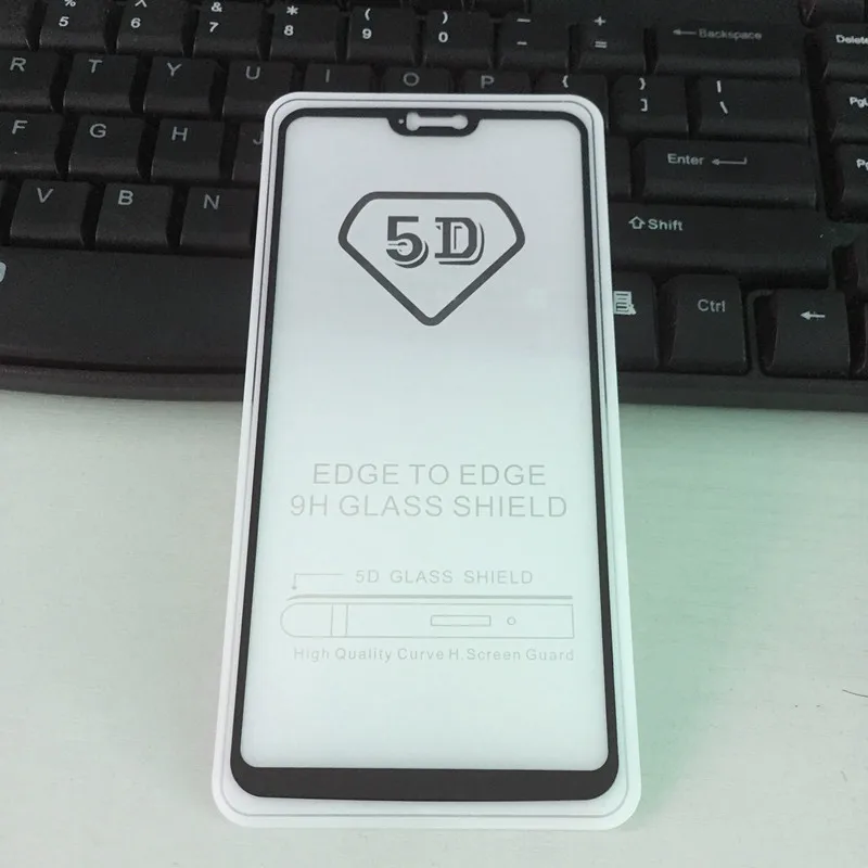 Закаленное стекло 5D с полным клеем защитная пленка для экрана Oneplus 6 полное
