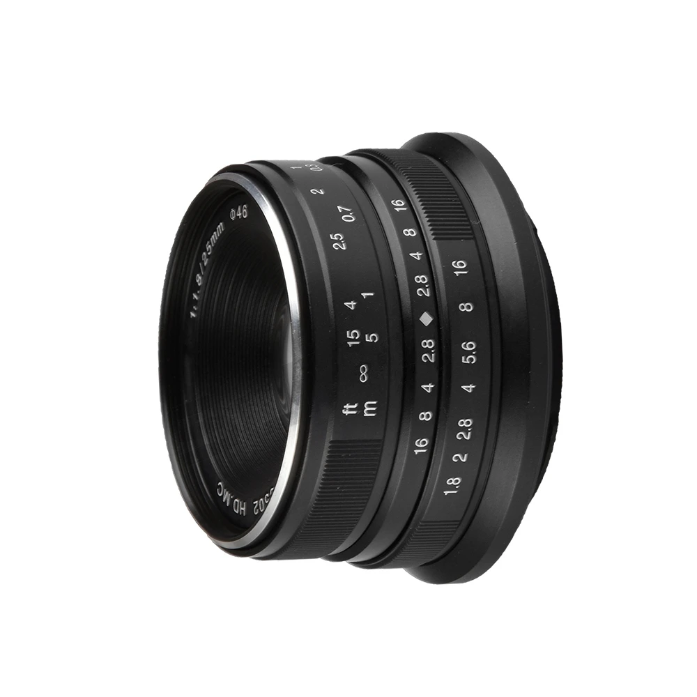 7 ремесленников 25 мм/F1.8 Prime объектив для всех одиночных серий E Mount/для камер Micro 4/3 A7