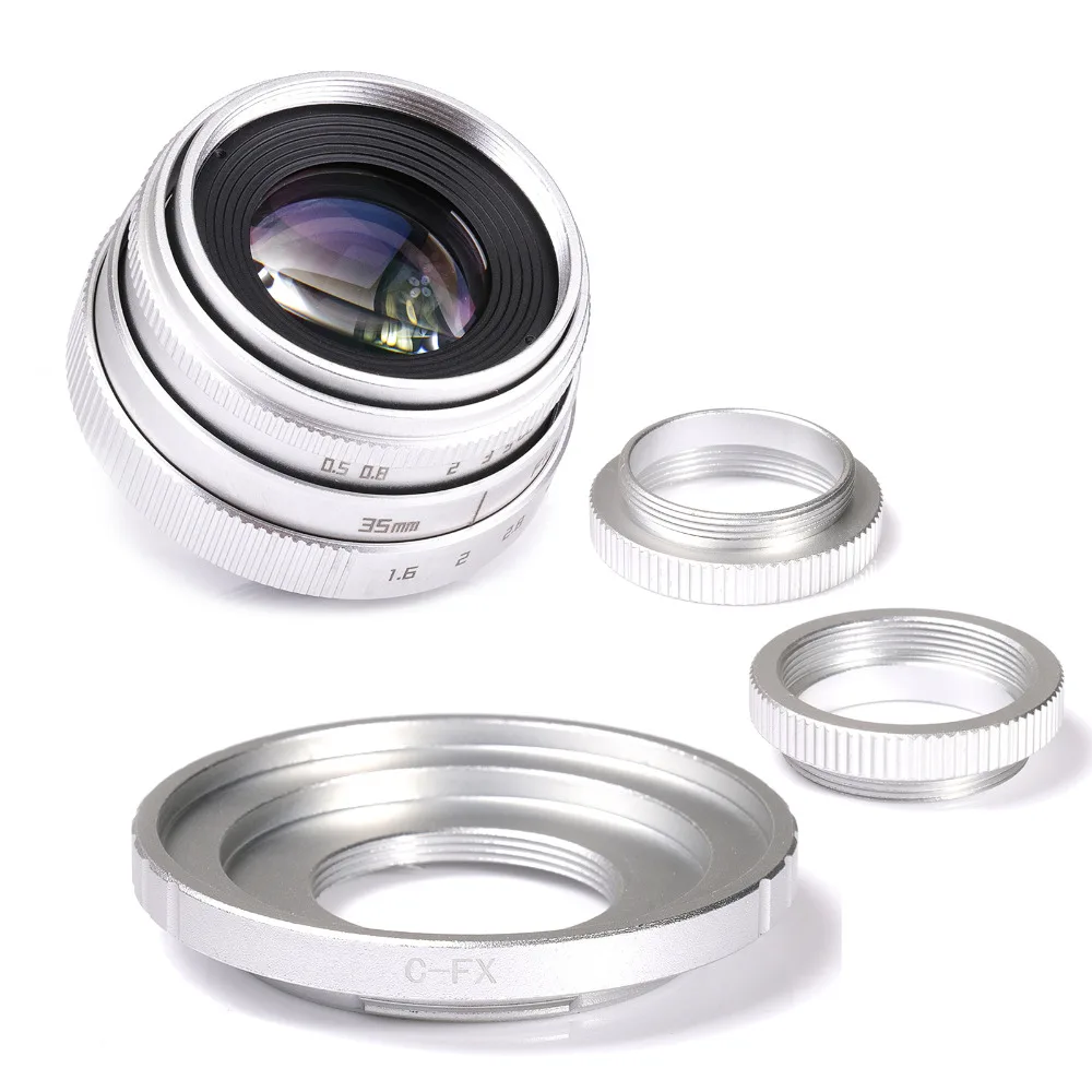 Fuji an 35 мм f1.6 C mount объектив камеры видеонаблюдения II+ C крепление переходное кольцо+ макро для fuji фильм X-Pro1(C-FX