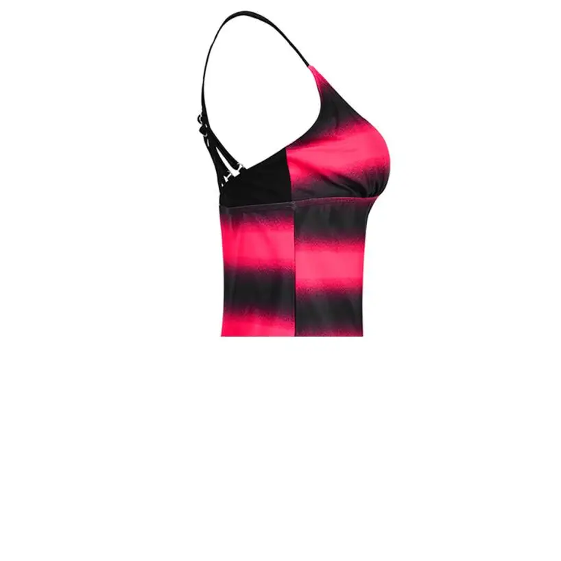 Для женщин полосой Tankini Установить с шорты для мальчиков пляжные Купальный костюм купальный костюм пуш-ап купальники Для женщин бикини A7