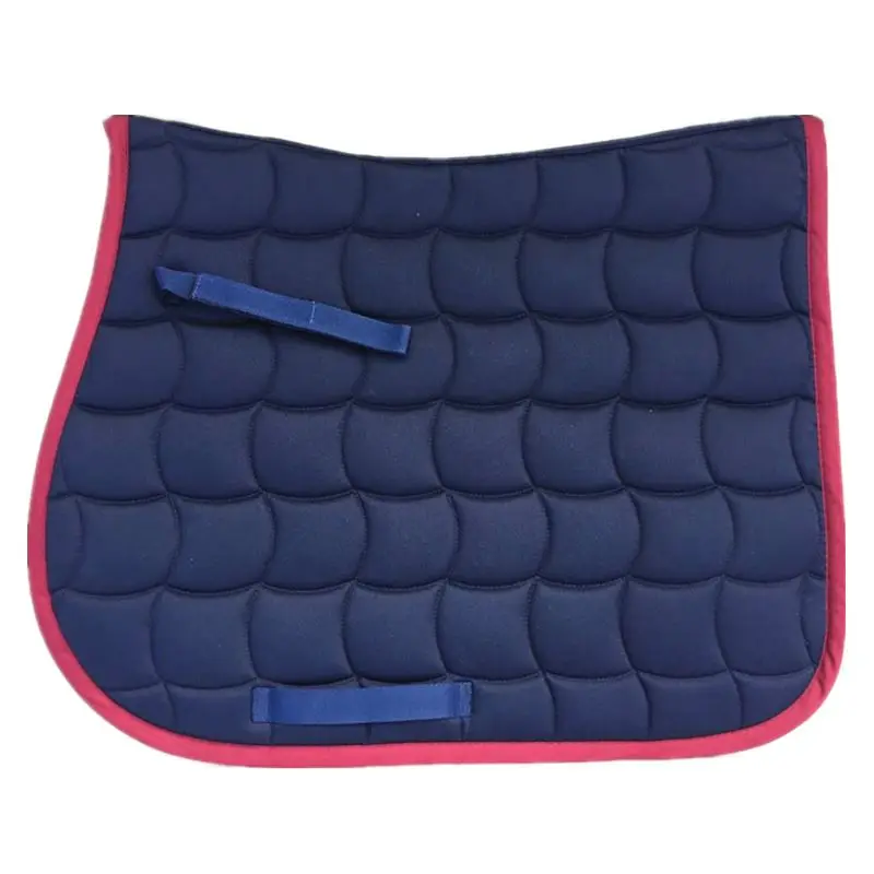 Стеганое седло для лошади высокое качество T/C синие подушки прыжков|fabric details|padding