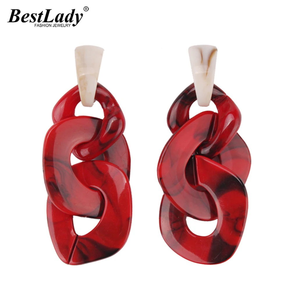 

Best lady Boho Leopard Print Resin Drop Earring For Women Vintage Dangle Statement Earrings Bohemian Christmas Gifts Jewelry
