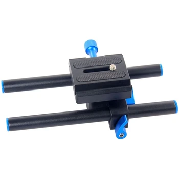 

Yelangu Mini Single 15Mm Kit Connection Base For Sony Canon Aluminum Rail System 15Mm Rod Rig Grund Platte Ptz Mount Dslr 5D2