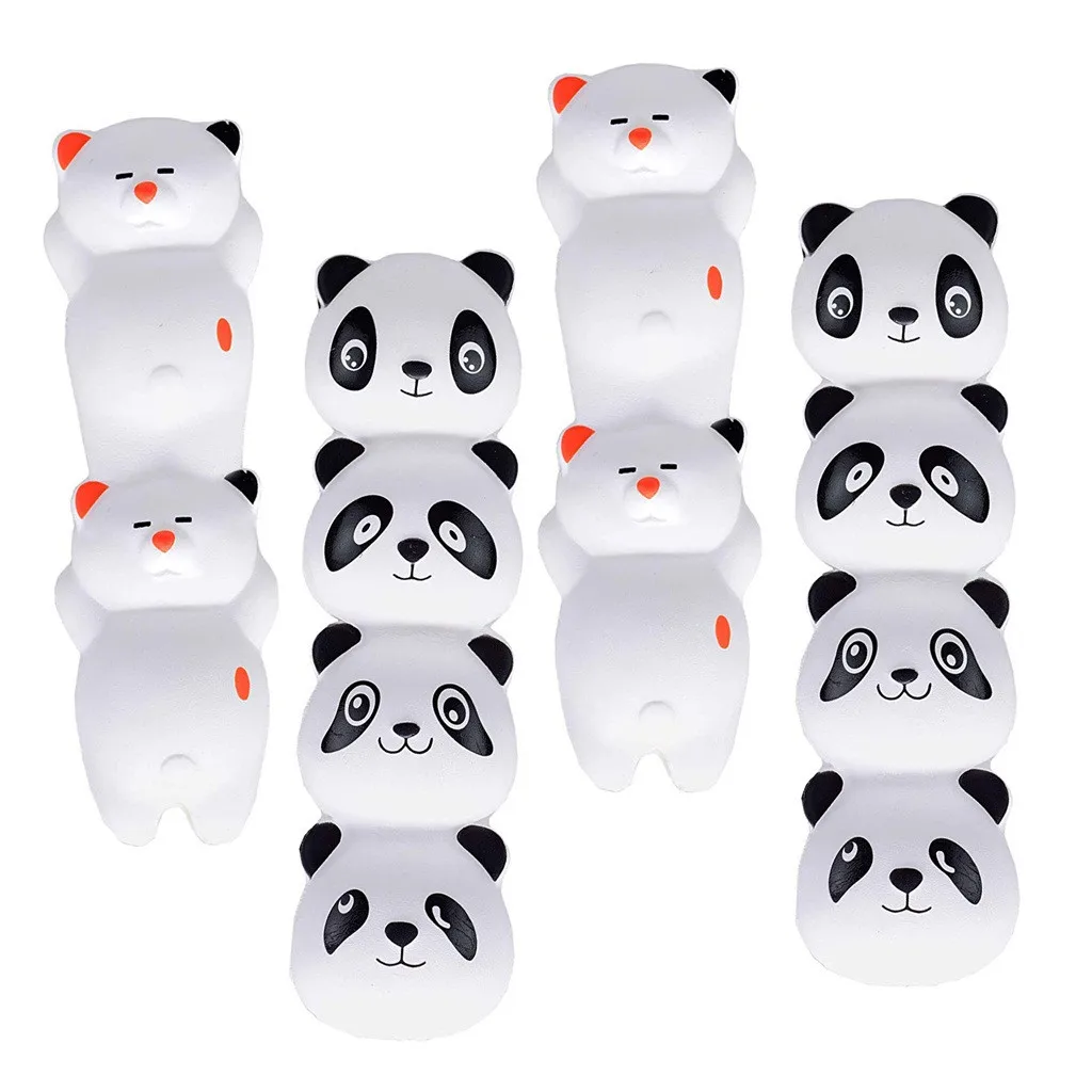 Squishy игрушки Skuishy милые животные 4 шт. Squishies Panda насадка на карандаш медленный рост наконечники на карандаш ароматический стресс анти-стресс