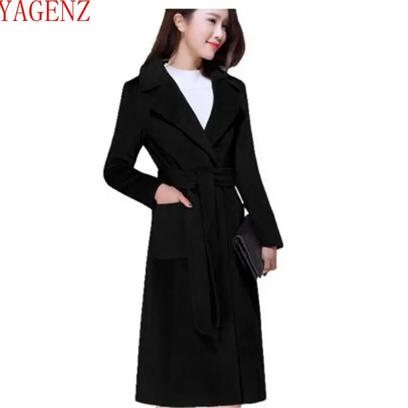 

Large size Fashion Women Cashmere coat Autumn And Winter Korean version High quality Woolen jacket temperament Women coat KG720