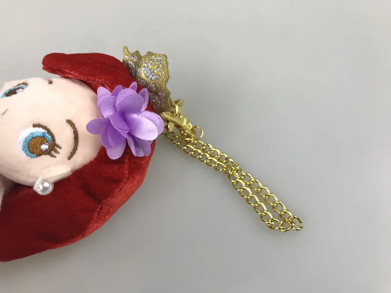 22 см маленькая принцесса-Русалочка Ариэль аниме, плюшевая кукольный орнамент цепочка «кукла» кулон Милые Мультяшные игрушки фонтанная подарки на