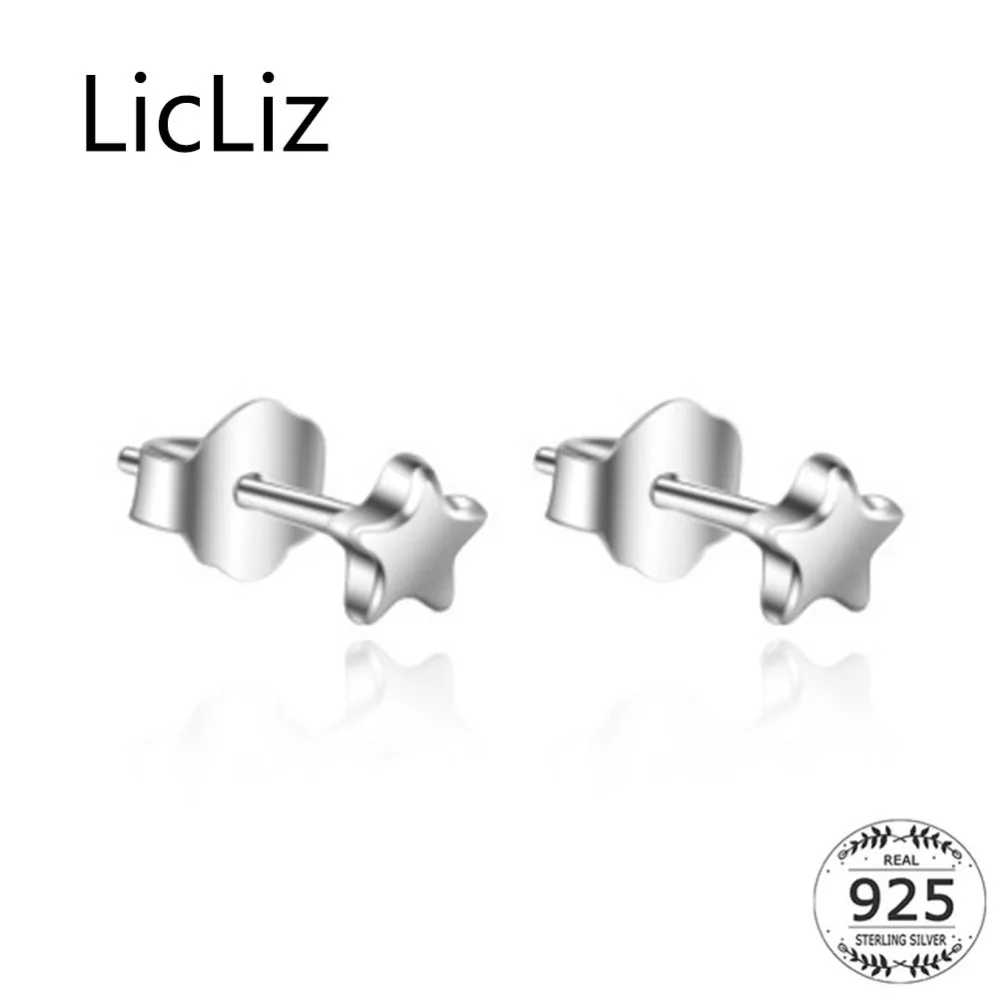 Женские серьги-гвоздики с пентаграммой liliz новые серьги-пусеты из белого золота