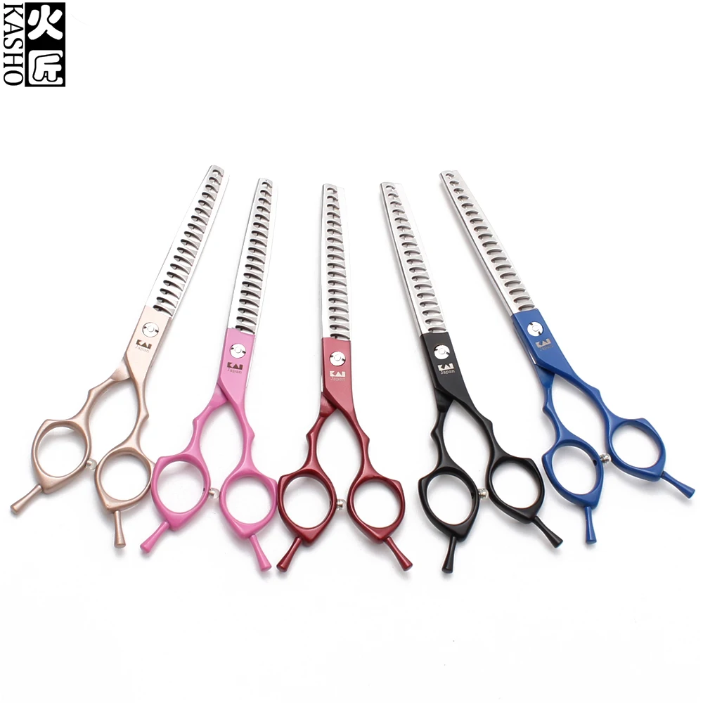 

6.5" 18.5cm KASHO JP 440C Puppy Grooming Shears Thinning Scissors Dogs Scissors Professional Pets Scissors Animal Supplies H4009