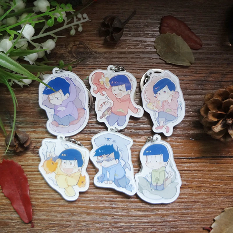 1 шт. Osomatsu-san Mr osomatsu san Karamatsu Osomatsu Karamatsu Choromatsu акриловый брелок для ключей сумка Подвеска для телефона коллекционная