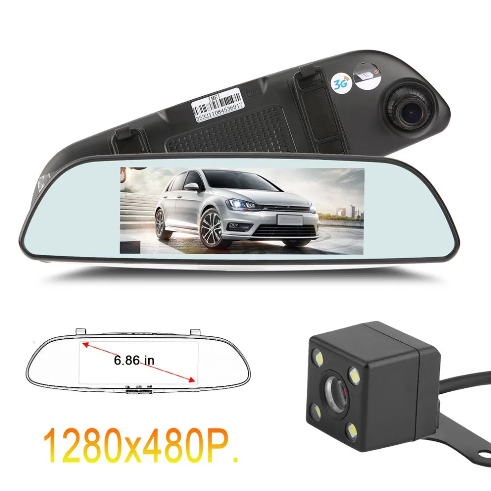 Intelligent Car Rear View Mirror Video Record Camera High Definition