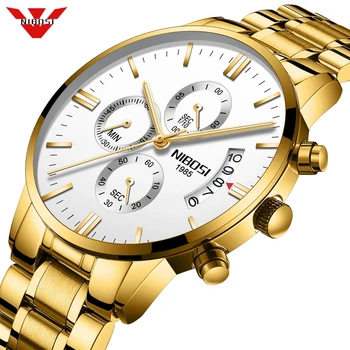 

Nibosi Man Watch 2020 Relogio Masculino Mens Watches Top Luxury Sport Military Quartz Watch Men Wristwatch Male Saat