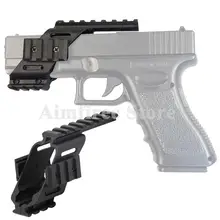 Универсальный пистолет прицел рейка с Quad 20 мм Пикатинни Вивер полимер для Glock 17 5,56 аксессуары для охоты