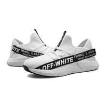 2018 Spring And Summer Sport Outdoor Shoes For Male Breathable Mesh Off White Running Mens Shoes