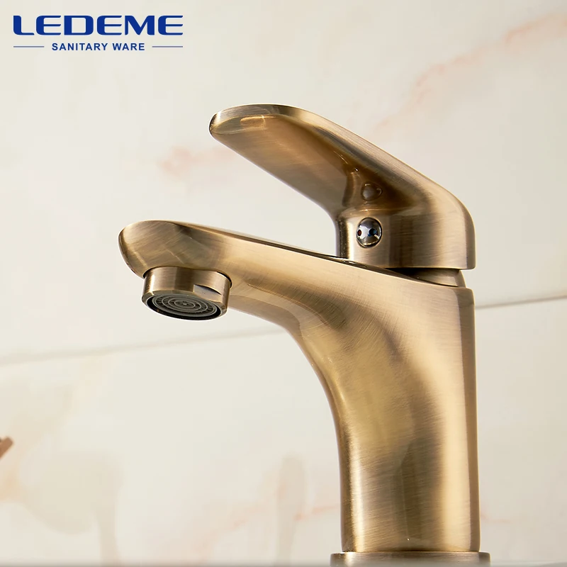 LEDEME Смеситель для умывальника латунь Цвет: бронзовый L1048C|basin faucet|waterfall faucettap mixer |
