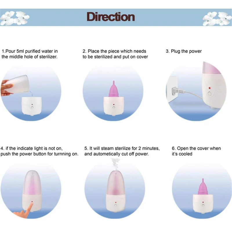 Стерилизатор маникюрные высокотемпературные инструменты для стерилизации ногтей Дезинфекция для менструальных чашек и Кегеля мяч и Кисть для макияжа