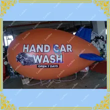 4 м/13 футов длинный оранжевый надувной воздушный корабль/Blimp/Zeppelin с вашим логотипом для различных событий/Цифровая печать