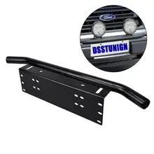 Universal License Plate Mounting Bracket Front Bull Bar Bumper Holder License for OffRoad LED Work Light Bar Off Road Offroad