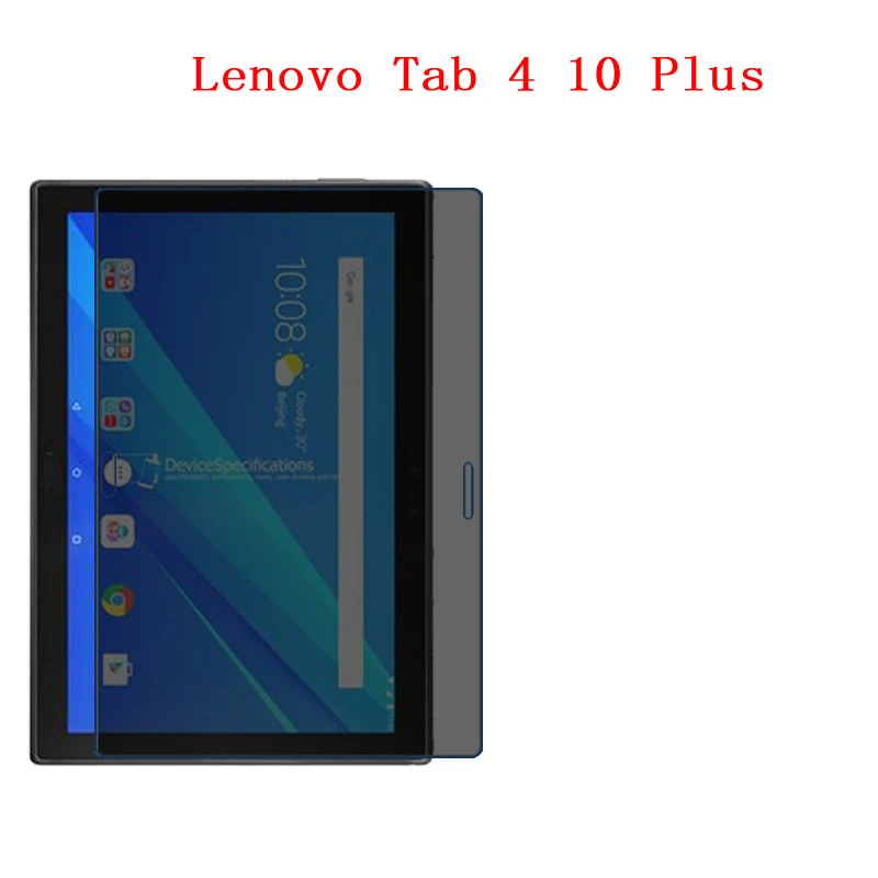 

For Lenovo Tab 4 10 Plus TB-X704 10.1inch Screen Privacy Screen Protector Privacy Anti-Blu-ray Effective Protection of Vision