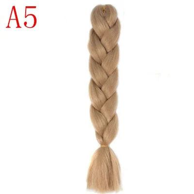 LISI волосы 24 дюйма Омбре Джамбо синтетические плетеные волосы крючком блонд синий наращивание волос Джамбо косы прически - Цвет: P1B/27