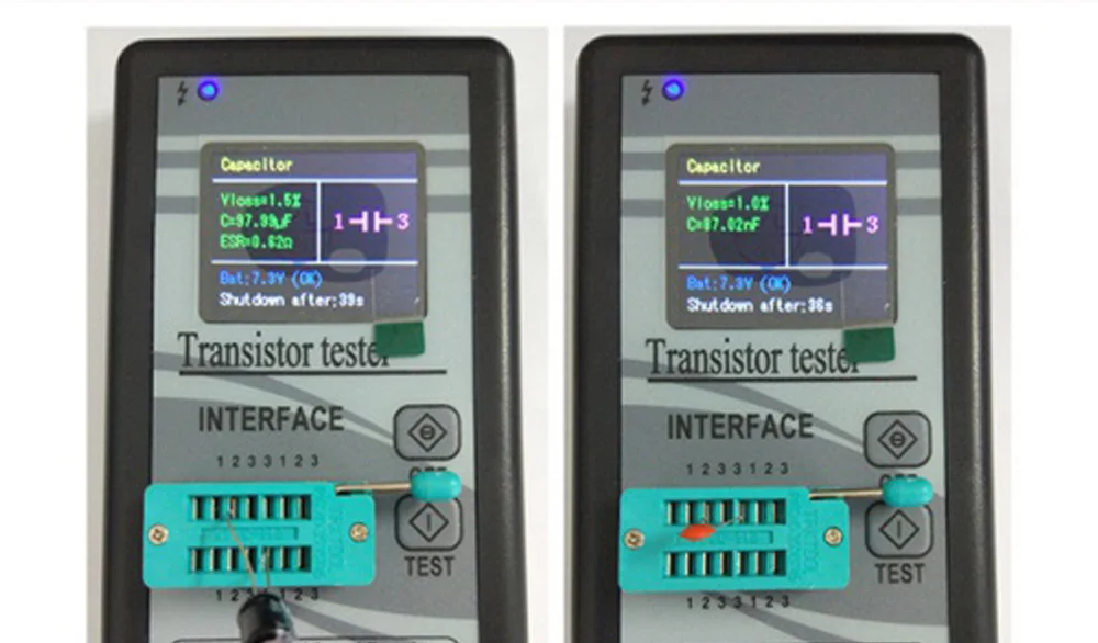 Транзистор тестер Цифровой мультиметр Esr метр Multimetro Mosfet полупроводниковый радиосхемы мультиметры многоцелевой