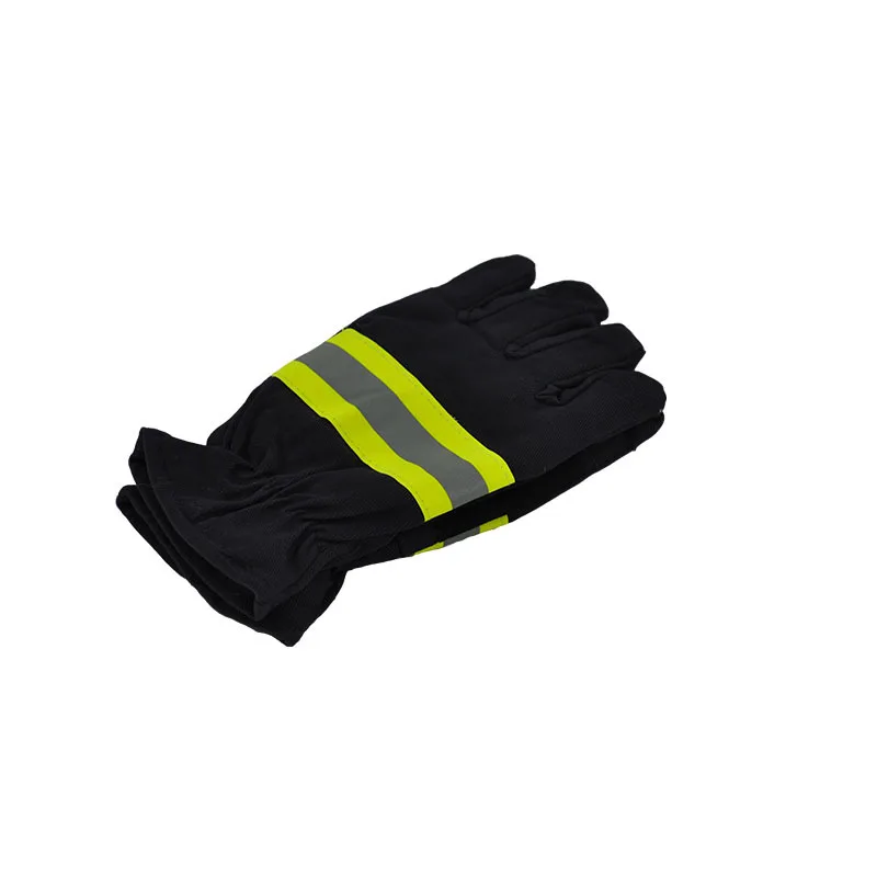 Пожарного руку Защитное снаряжение пожарных аварийно-спасательных огнезащитных защитные перчатки с светоотражающий Материал лента