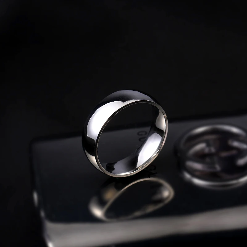 

6mm Silver 316L Stainless Steel Rings Titanium Steel Rings For Women and Men