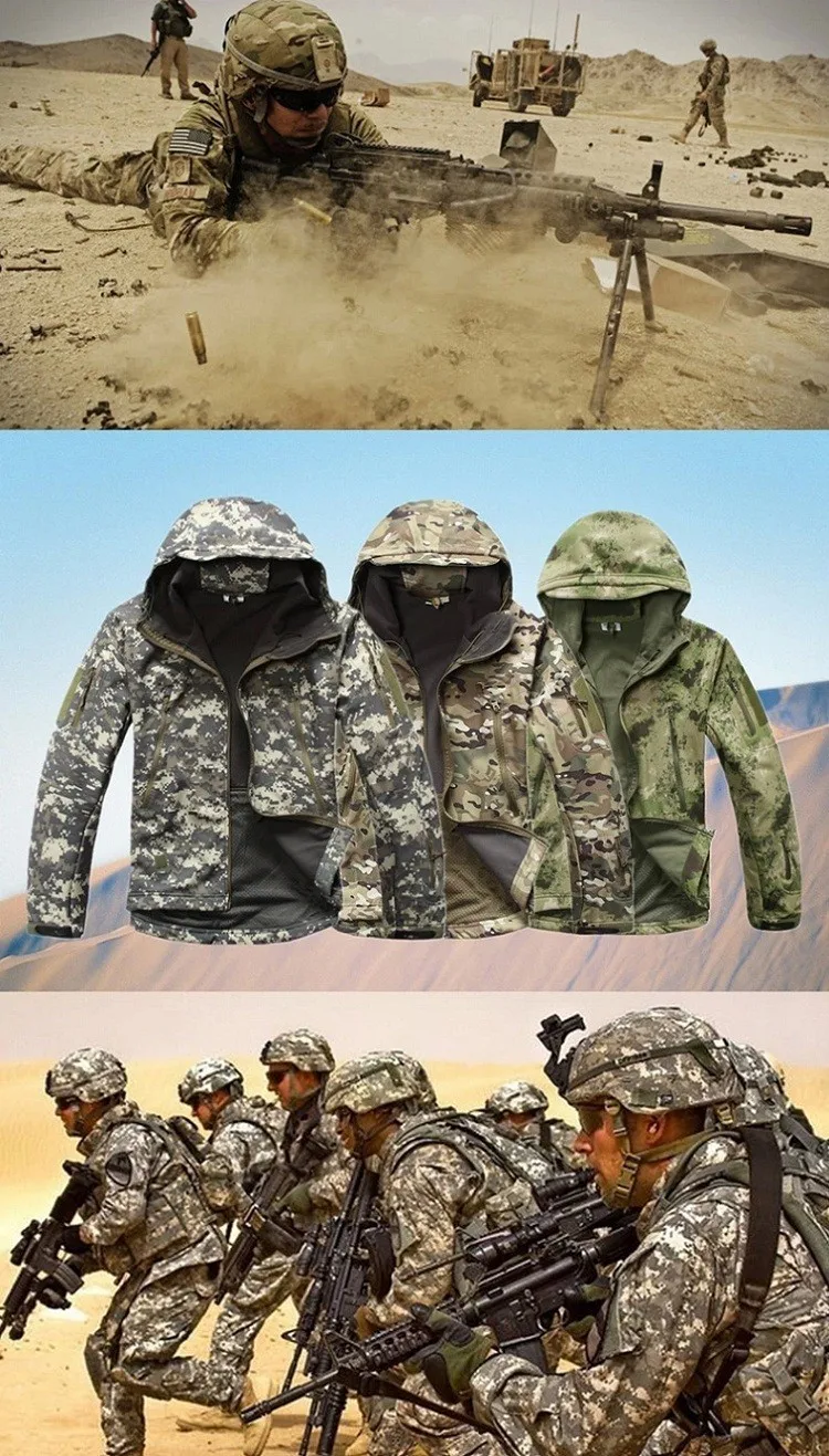 Высокое качество скрытень Акула кожи Soft Shell TAD V 5,0 военно-тактические куртки Для мужчин Водонепроницаемый ветрозащитный армия куртка Костюмы