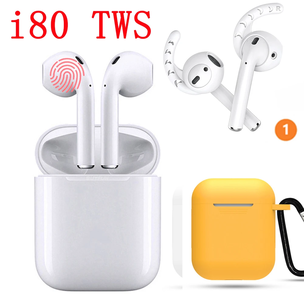 

New i80 tws 1:1 Headset Pop-Up Air Bluetooth Wireless Earphones Smart Touch Earbuds Pods PK i10 tws i20 tws i30 i60 tws W1 Chip