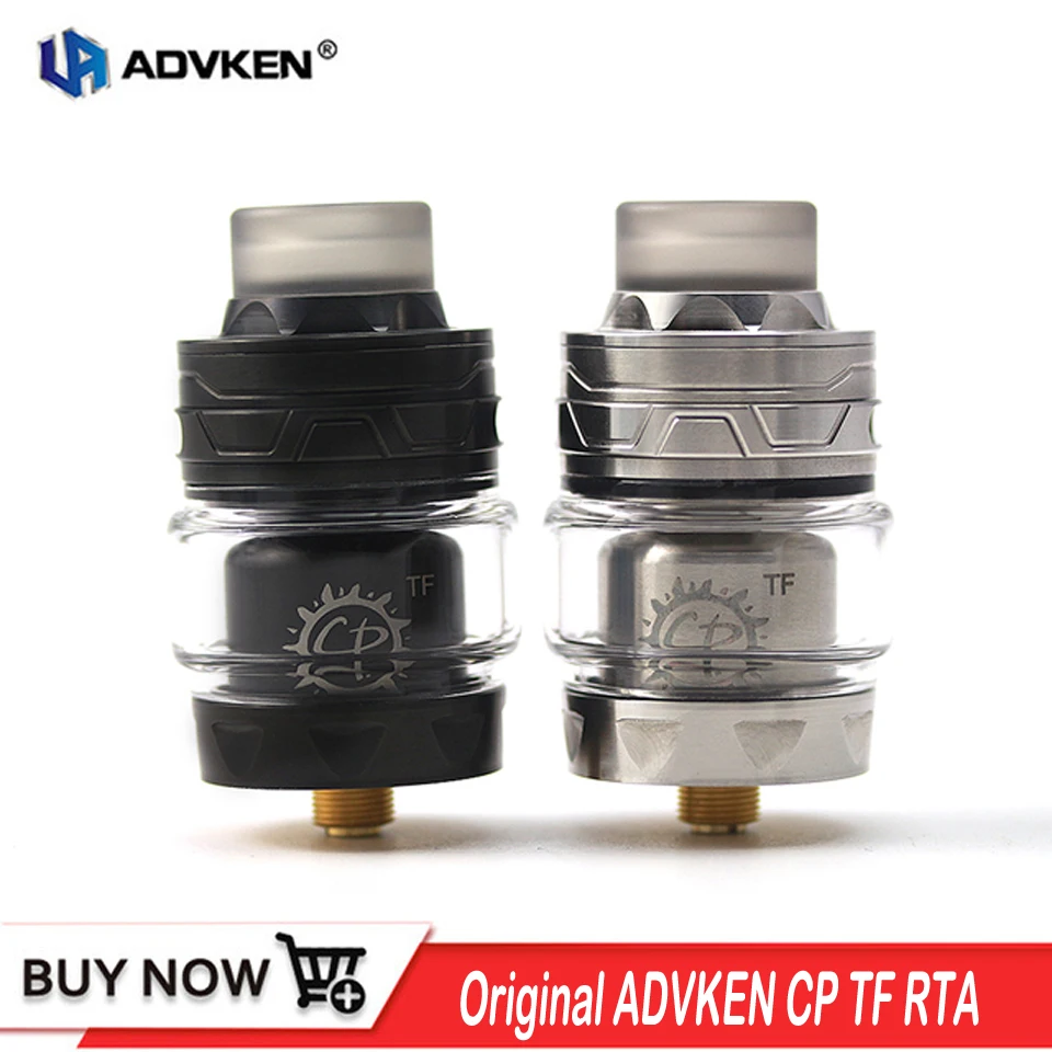 

Original Advken CP TF RTA Tank Atomizer 4ML 24mm Single Coil RTA with Slide Top Electronic Cigarette RTA Refilling Vape Tank