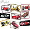 Red car cross stitch set fashion pattern DMC color count print 18ct 14ct 11ct embroidery kit DIY handmade needlework supplies ► Photo 2/6