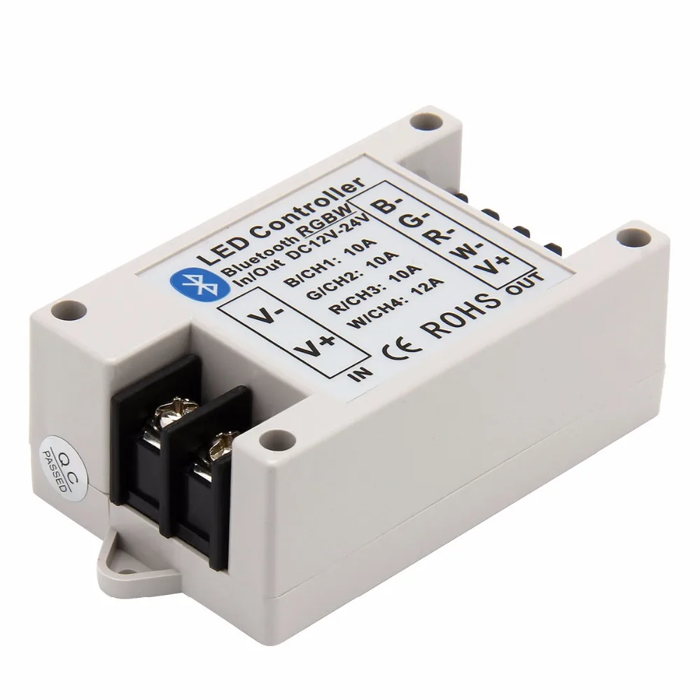 Беспроводной Bluetooth контроллер для RGBW/RGB Светодиодные ленты света DC 12V 24V
