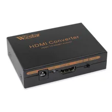 Wiistar HDMI аудио экстрактор HDMI в HDMI Оптический SPDIF+ RCA L/R HDMI аудио сплиттер конвертер 2CH 5.1CH