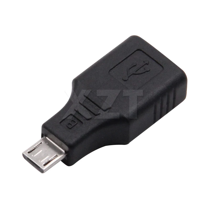 

1PCS F/M USB 2.0 Female Micro / Mini B 5 Pin Male Converter Plug OTG 1PC Black Host Adapter Compatible with USB 1.1, and 2.0