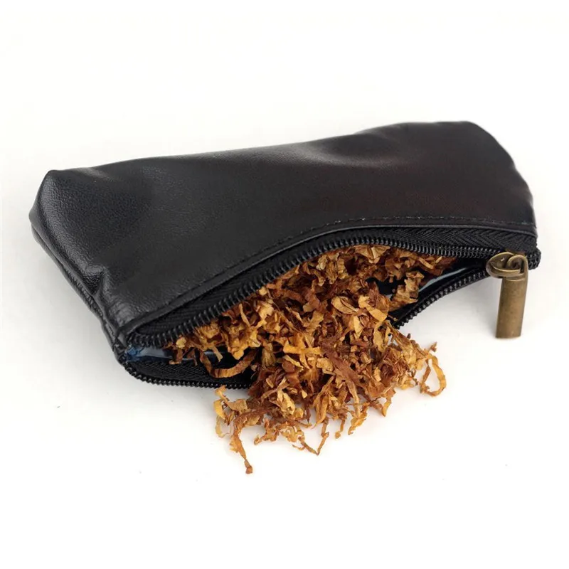 Portable Durable Zipper Cigarette Tobacco Pouch Case Bag Holder Pocket