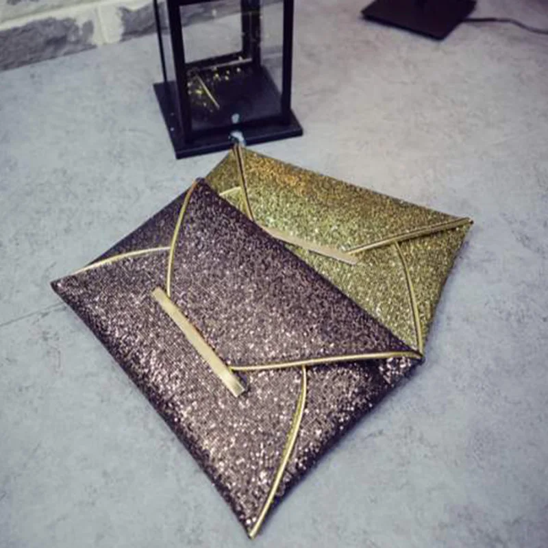 Women Clutch Bag Glitter Sequin Evening Party Bags Female Tote Messenger Bags Ladies Envelope Handbag For Shopping Phone SS0422 (10)