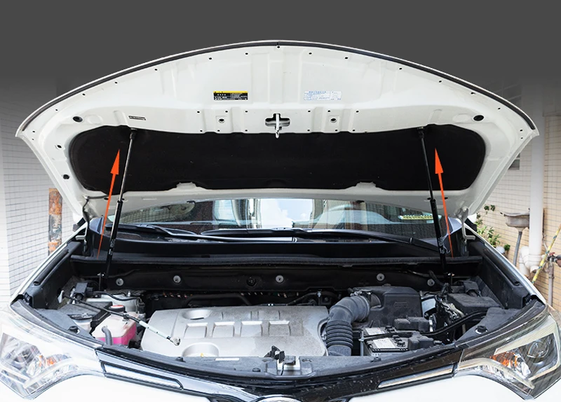 

For Toyota RAV4 2014 2015 2016 2017 2018 Hydraulic Rod Strut Rod Telescopic Rod Engine Hood lift Support 2pcs Car Styling