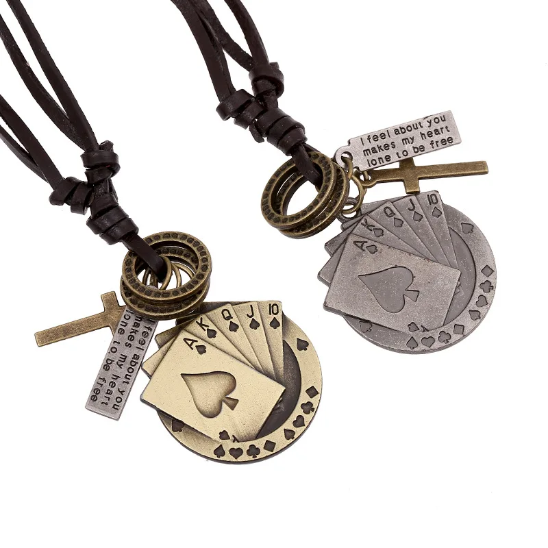 Vintage Gold Card A with Cross Men's 
