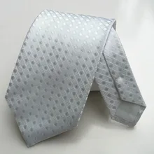 Лидер продаж Новинка белый диагональные полосы Для мужчин Галстуки нарядная одежда, Прекрасный горошек шеи Галстуки для Для мужчин S 8 см Бизнес Gravata