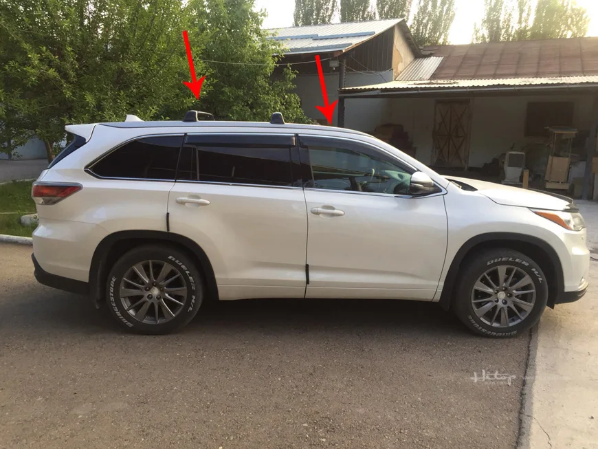 Багажник на крышу рельсы+ перекладина для Toyota Highlander Kluger-, 2 шт. или 4 шт./компл., 5 лет продавец, очень безопасно, гарантия качества