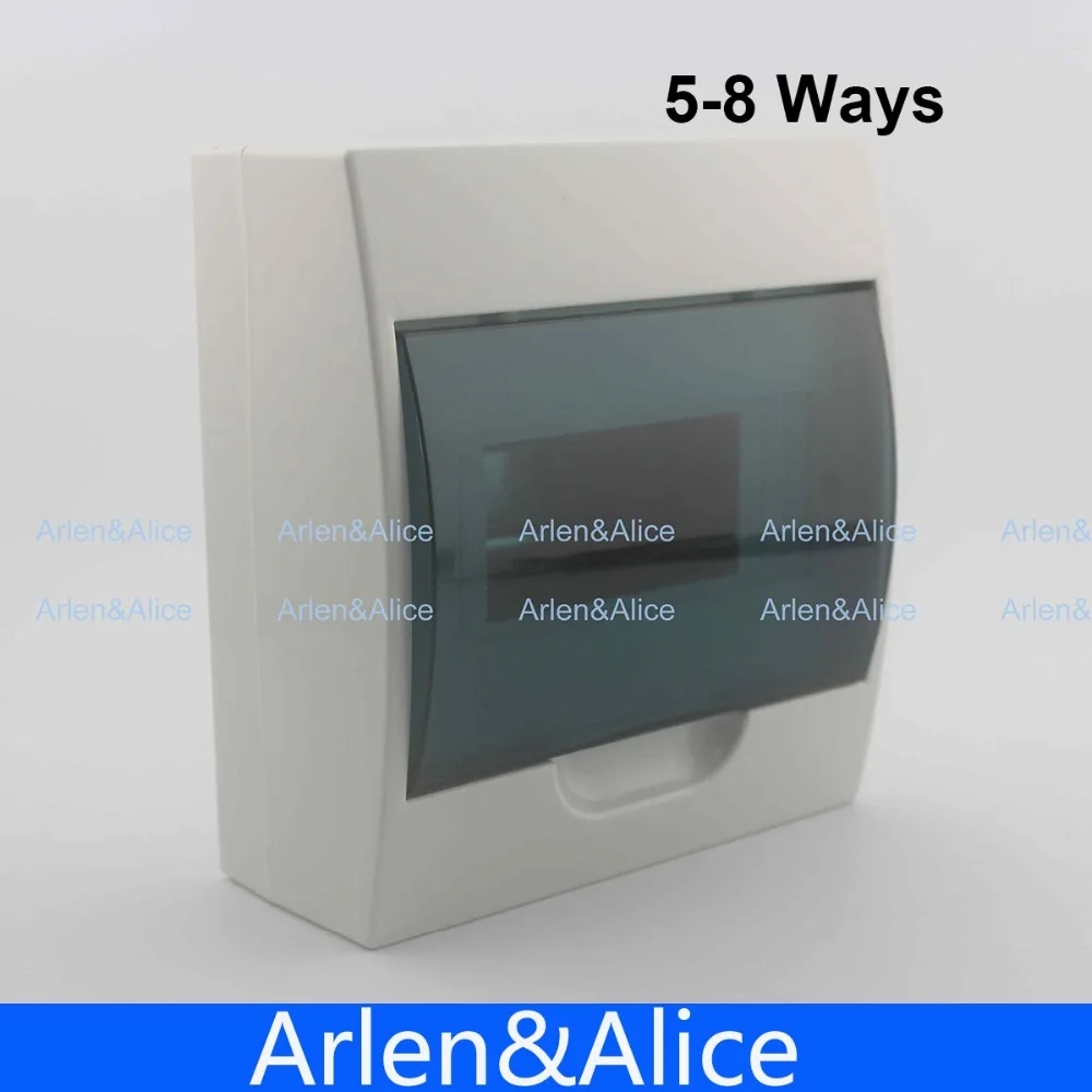 

5 - 8 ways Plastic distribution box for circuit breaker indoor on the wall